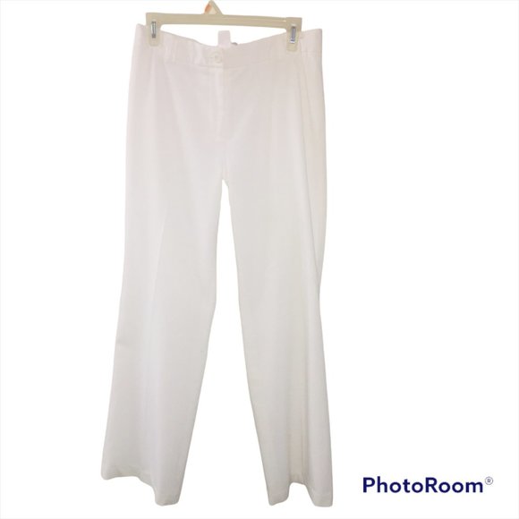 SPANNER Pants - SPANNER White NEW Flare Leg Fit Light Weight Dress Pants Womens sz 6